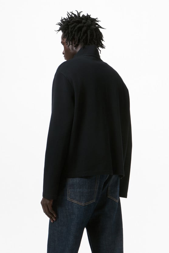 Our Legacy - Shrunken Fullzip Black Athletic Rib