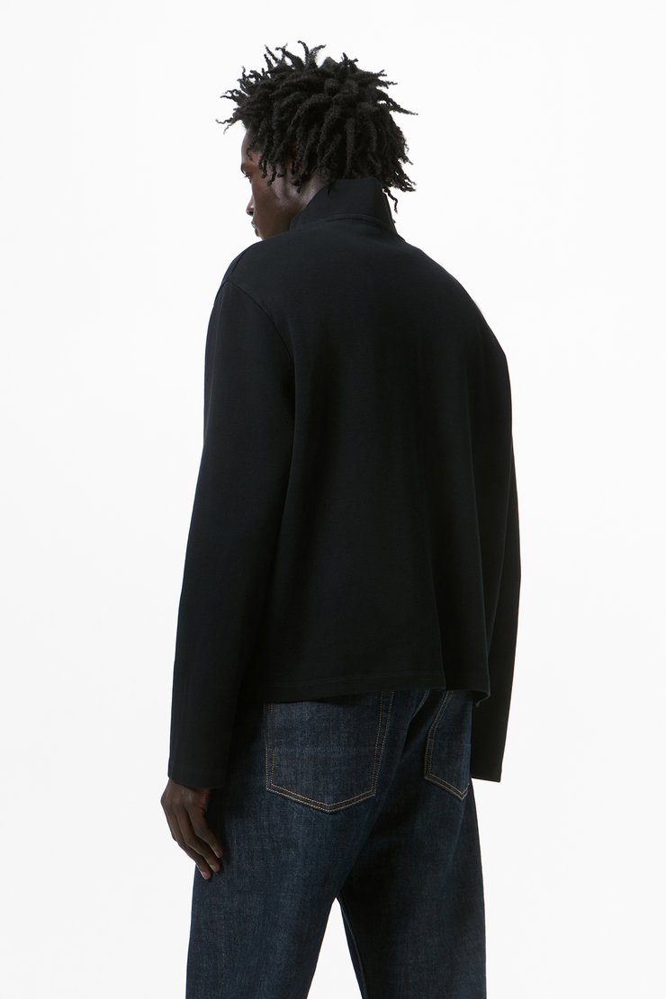 Our Legacy - Shrunken Fullzip Black Athletic Rib