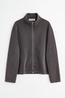 Our Legacy - Shrunken Fullzip Worn Graphite Athletic Rib