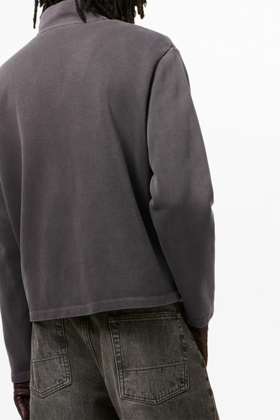 Our Legacy - Shrunken Fullzip Worn Graphite Athletic Rib