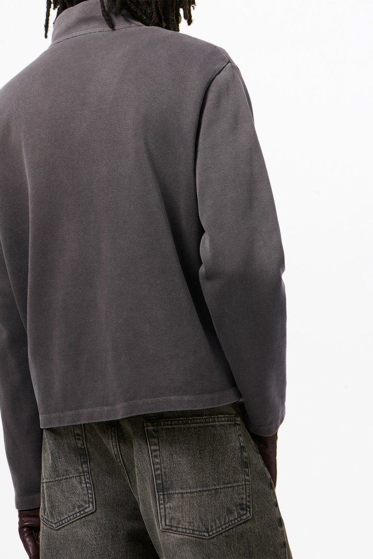 Our Legacy - Shrunken Fullzip Worn Graphite Athletic Rib