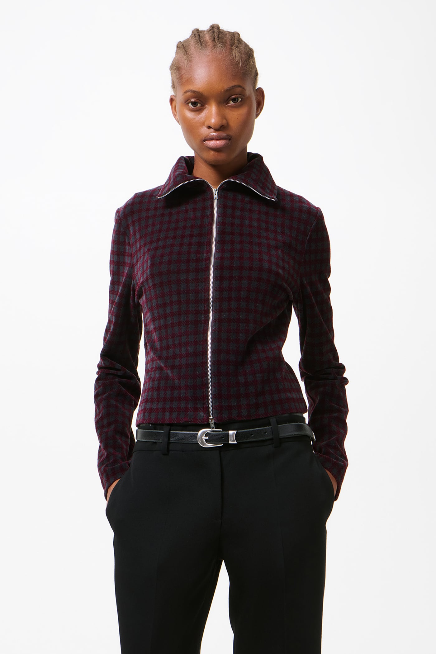 RIER 21AW シャツ auralee our legacy Zip Shirt in Bard Of Wales