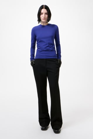 Strain Slim Longsleeve Deep Blue High Twist Jersey