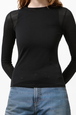 Our Legacy - Super Slim Longsleeve Black Stocking Jersey