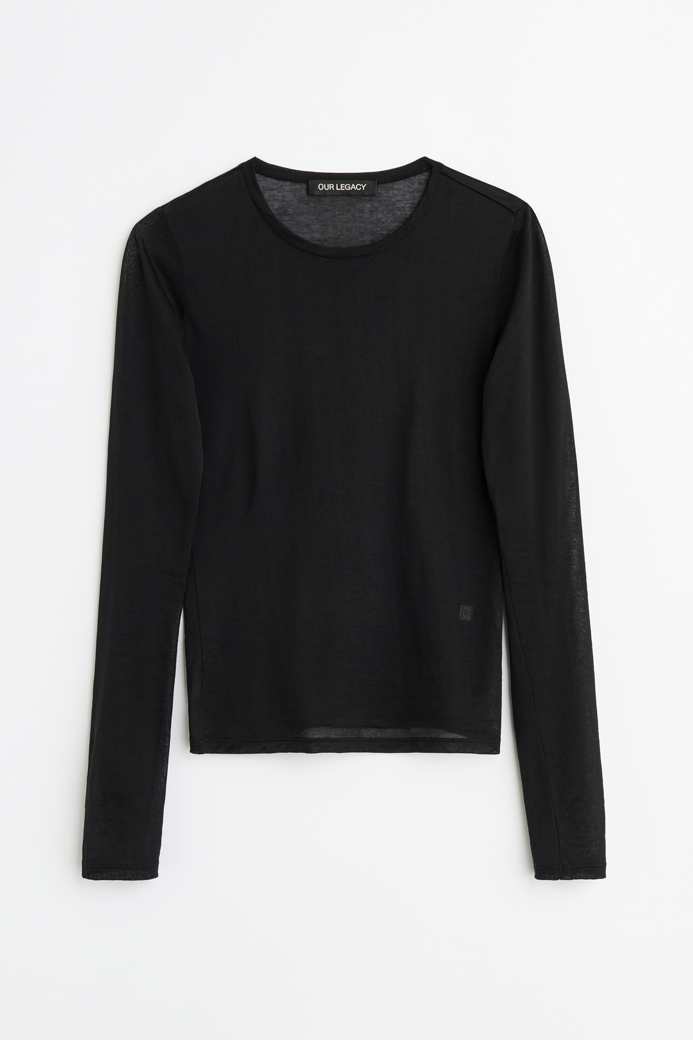 OUR LEGACY ブラック 長袖 SUPER SLIM LONGSLEEVE Our Legacy - Super Slim Longsleeve Black Stocking Jersey