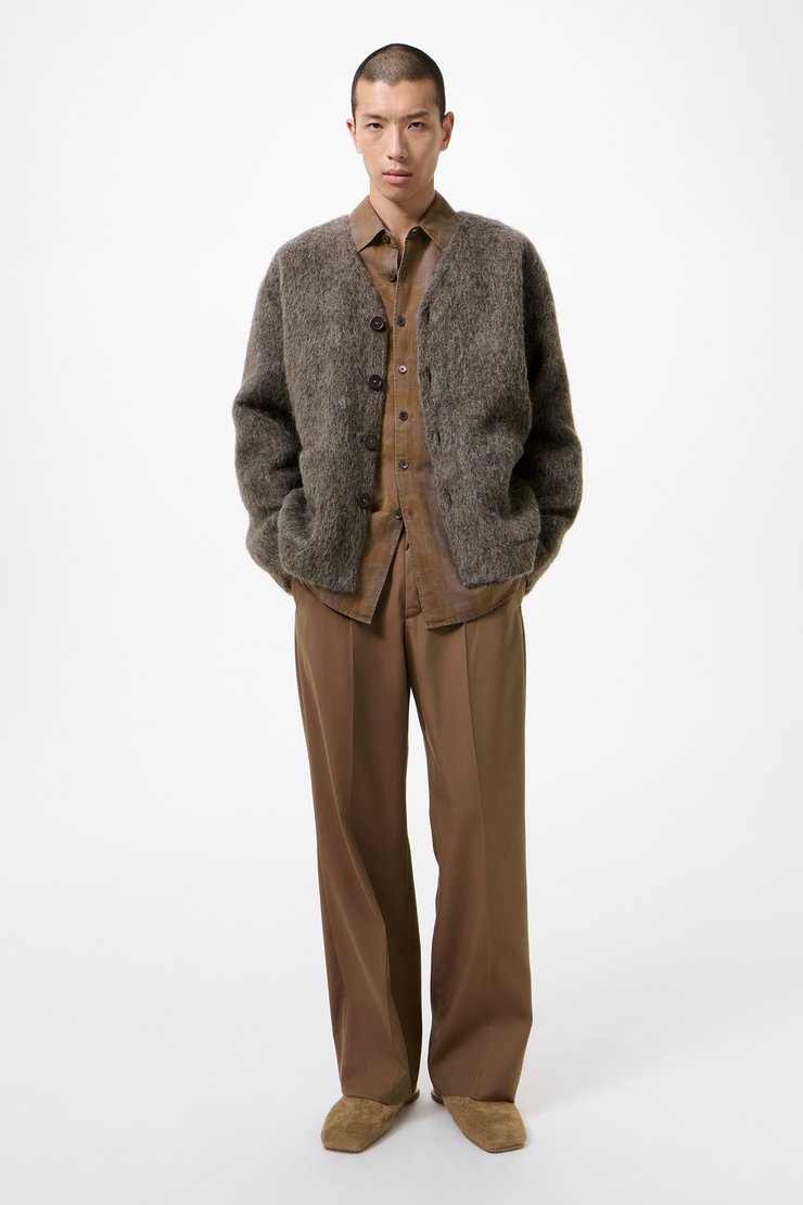 Our Legacy - Cardigan Mole Grey Hairy Wool
