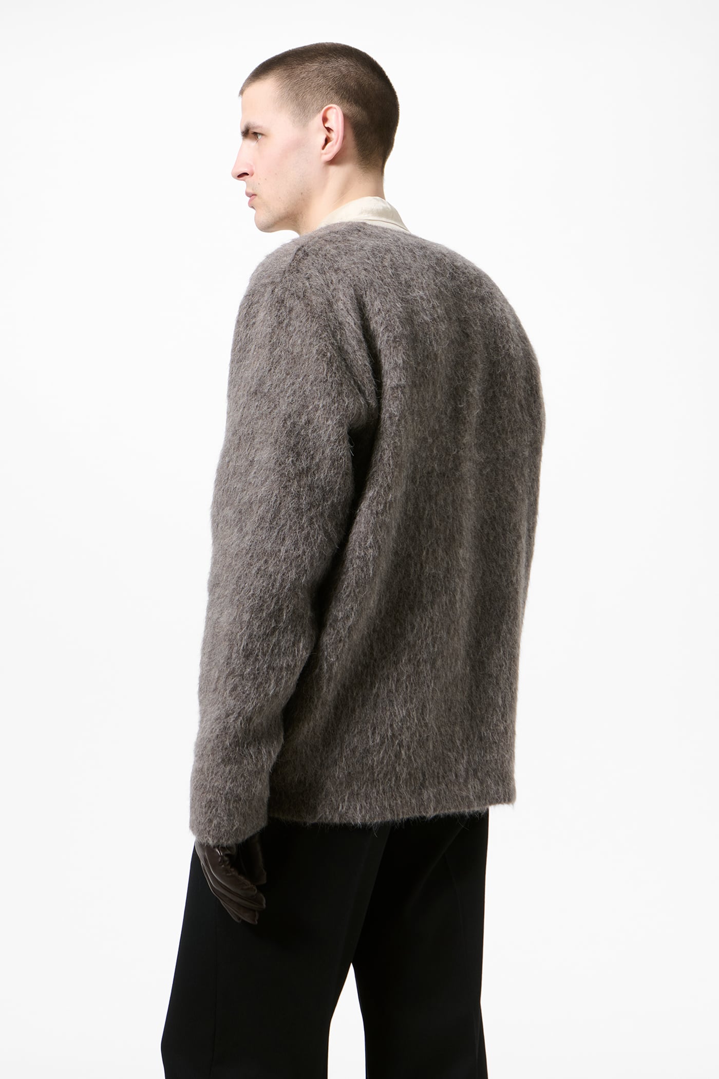 Our Legacy - Cardigan Mole Grey Hairy Wool