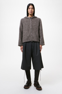 Our Legacy - Full Zip Hood Mole Grey Hairy Wool