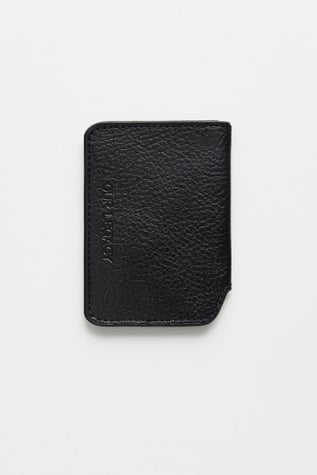 Card Case Deep Black Leather
