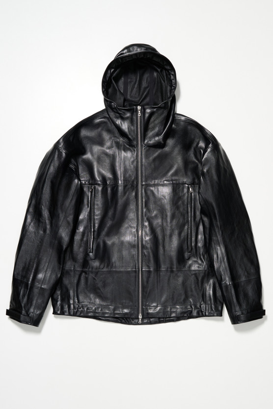 ourlegacy風 leather jacket Our Legacy - Leather Shell Jacket Carbon