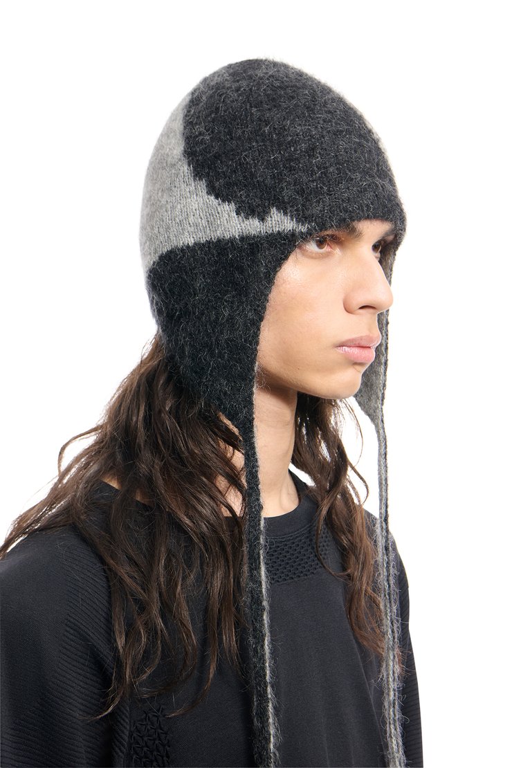 帽子 our legacy KNITTED HAT Black Cashmere Our Legacy - Knit Hat Black Rustic Merino