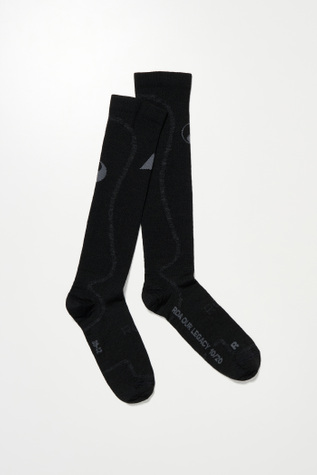 Merino Knee High Socks Carbon