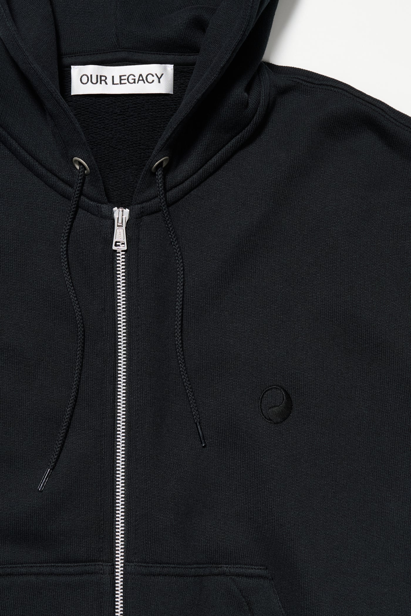 Our Legacy - Zip Hood Solid Black