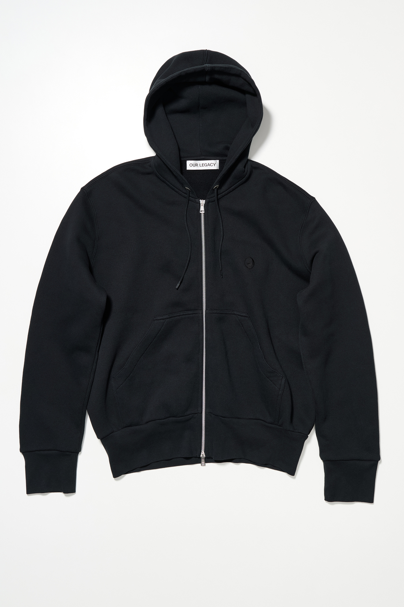 Our Legacy - Zip Hood Solid Black
