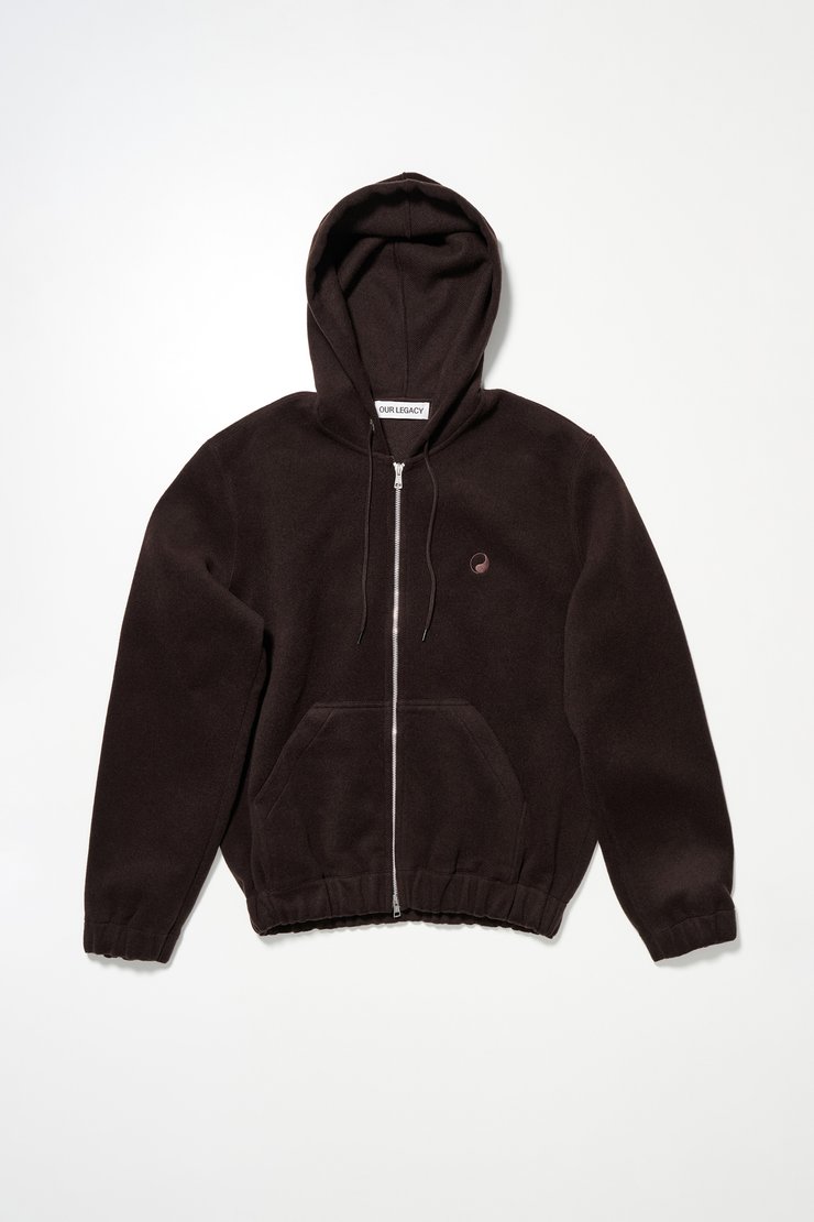 Our Legacy - Zip Hood Bark Brown