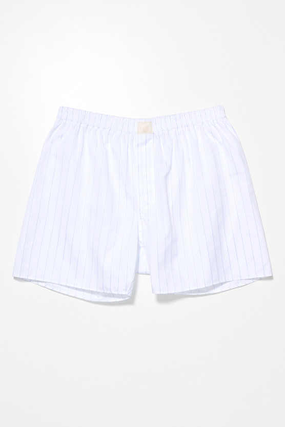 Our Legacy - Boxer Short Blue Sapphire Pinstripe