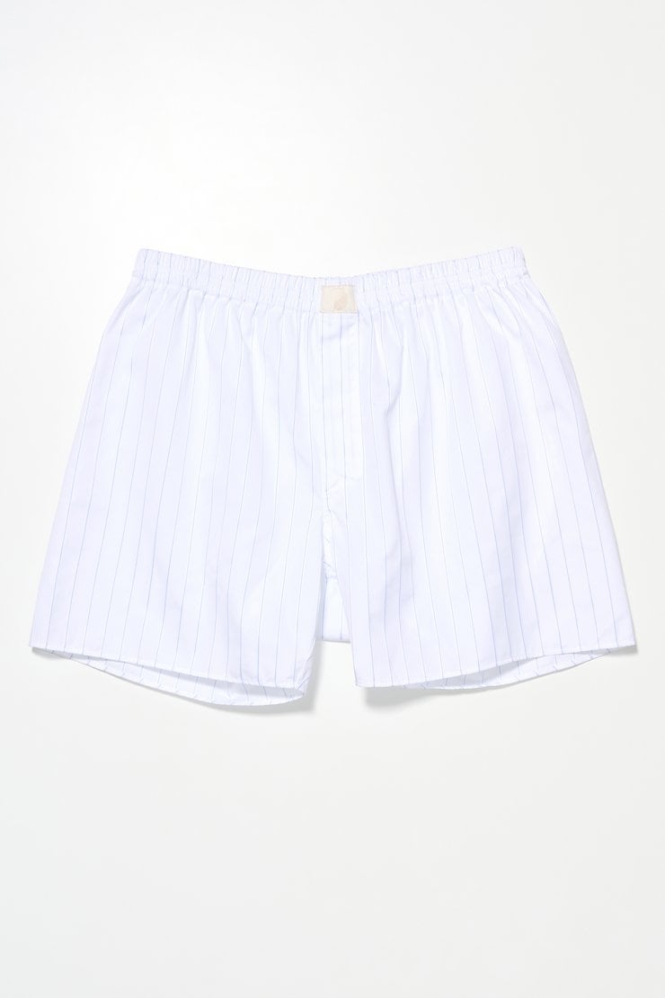 Our Legacy - Boxer Short Blue Sapphire Pinstripe