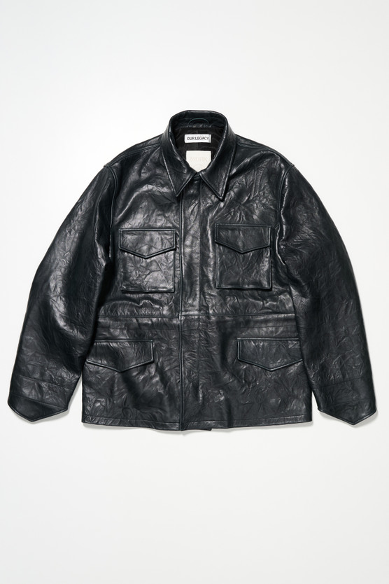 Our Legacy - Borough Jacket Bottle Green Leather
