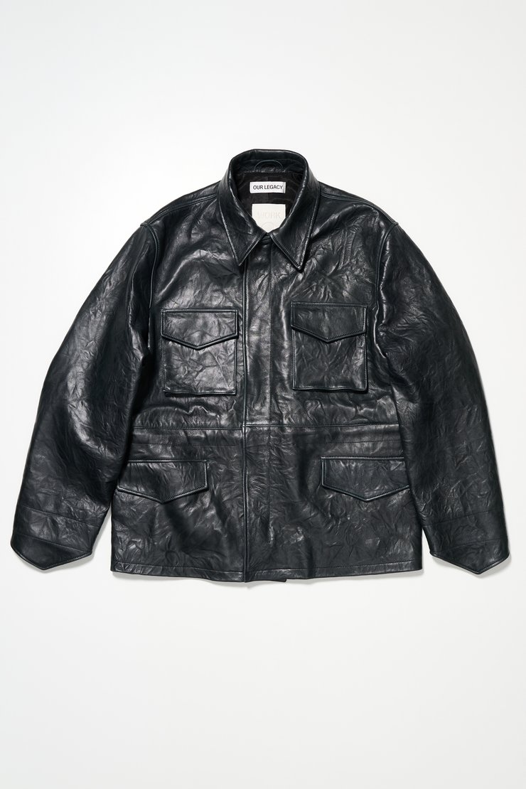 Our Legacy - Borough Jacket Bottle Green Leather
