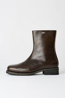 靴 ourlegacy camionboot Our Legacy - Camion Boot Deep Olive Leather