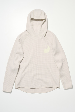 Waffle Hoodie Bone White