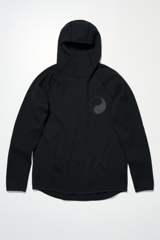 Waffle Hoodie Jet Black