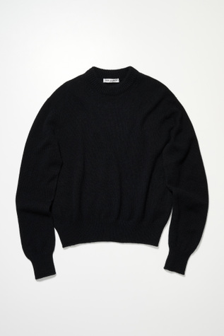 Knitted Roundneck Black Cashmere