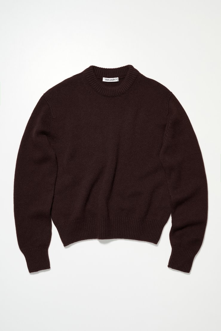 トップス Our Legacy Knitted Sweater 46 Our Legacy - Knitted Roundneck Truffle Cashmere