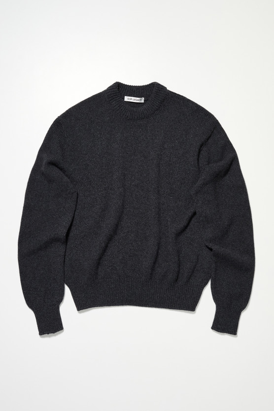 Our Legacy - Knitted Roundneck Charcoal Cashmere