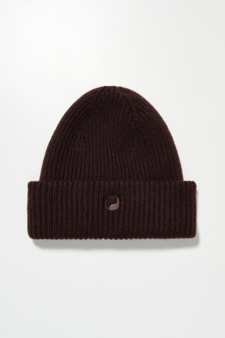 Knitted Beanie Truffle Cashmere