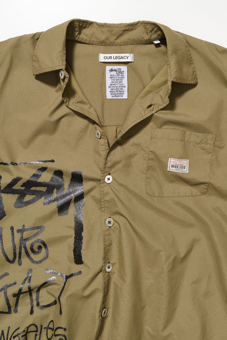 Our Legacy - Borrowed Shirt OD Black Nylon Ripstop