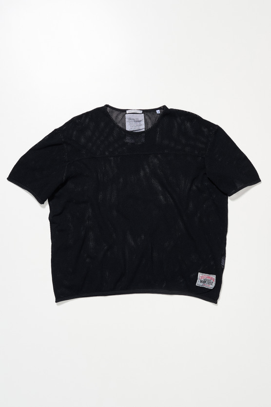 Our Legacy - Box T-Shirt Shiitake OD Black Cotton Mesh