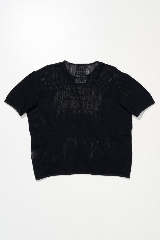 Our Legacy - Box T-Shirt Shiitake OD Black Cotton Mesh