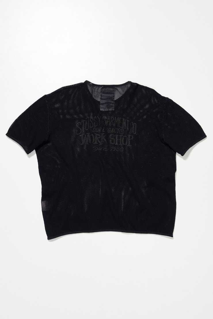 Our Legacy - Box T-Shirt Shiitake OD Black Cotton Mesh