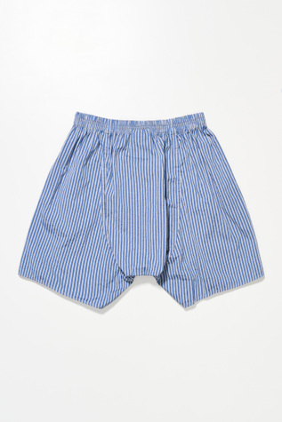 Our Legacy - Work Shop x Stüssy Boxer Short Blue Stripe OD Black