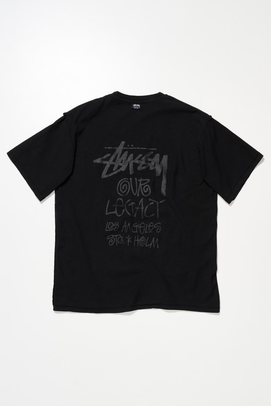 OL BADGE PIG. DYED TEE Overdyed Black　即完 Our Legacy - OL Badge Pig. Dyed Tee Overdyed Black