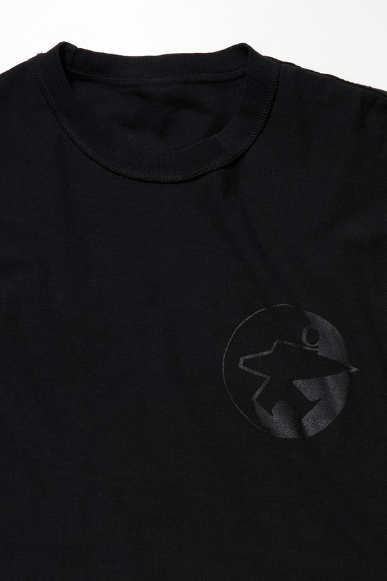 OL BADGE PIG. DYED TEE Overdyed Black　即完 Our Legacy - OL Badge Pig. Dyed Tee Overdyed Black