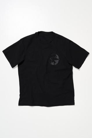 Ol Badge Pig. Dyed Tee Overdyed Black