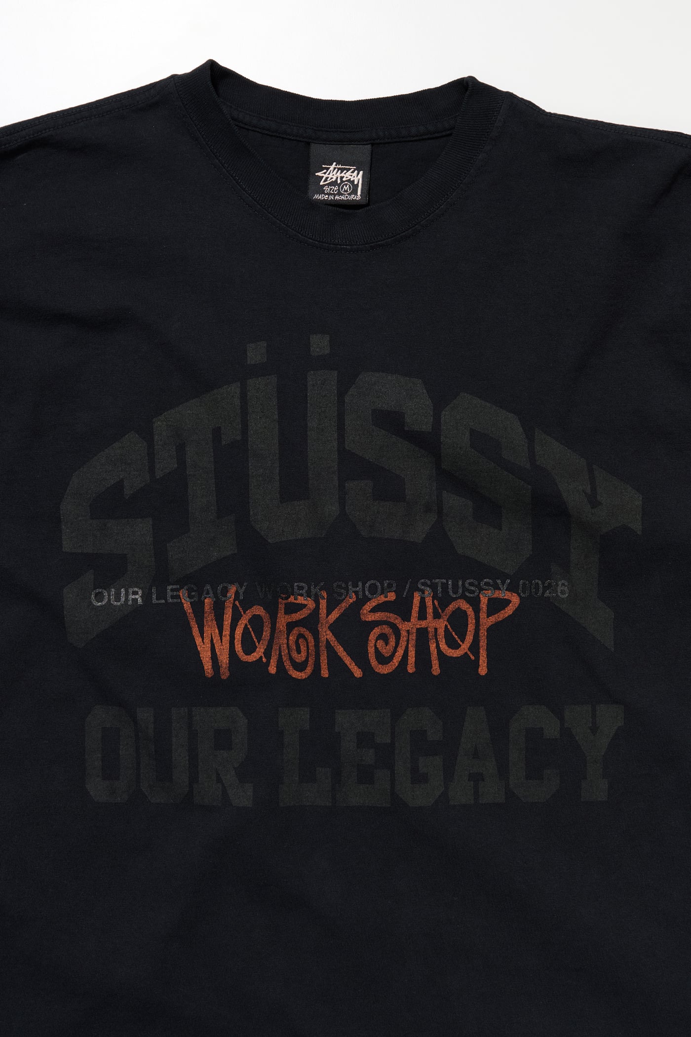 Our Legacy - OL Collegiate Pig. Dyed Tee Peach OD Black