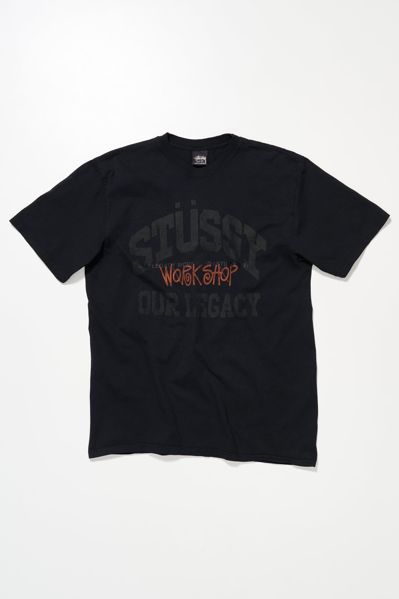 Our Legacy - OL Collegiate Pig. Dyed Tee Peach OD Black