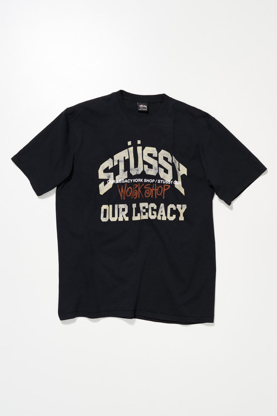 Our Legacy - OL Collegiate Pig. Dyed Tee Taupe OD Black