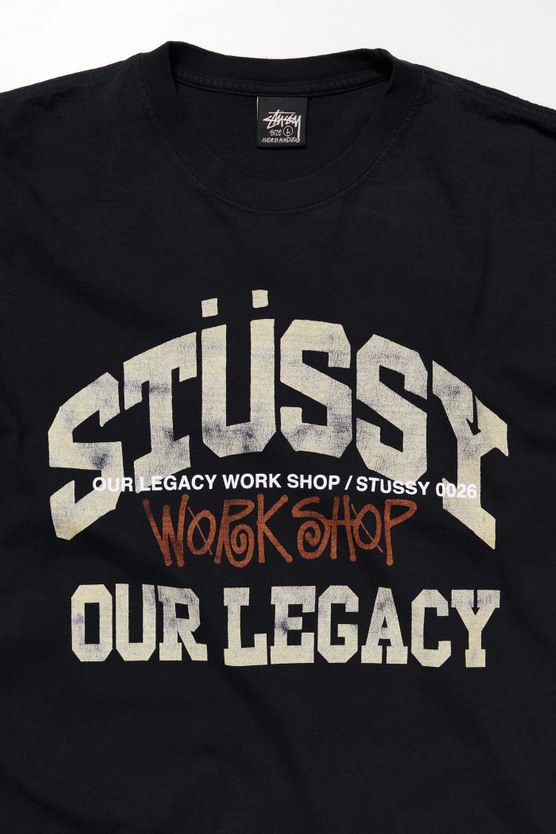 Our Legacy - OL Collegiate Pig. Dyed Tee Taupe OD Black