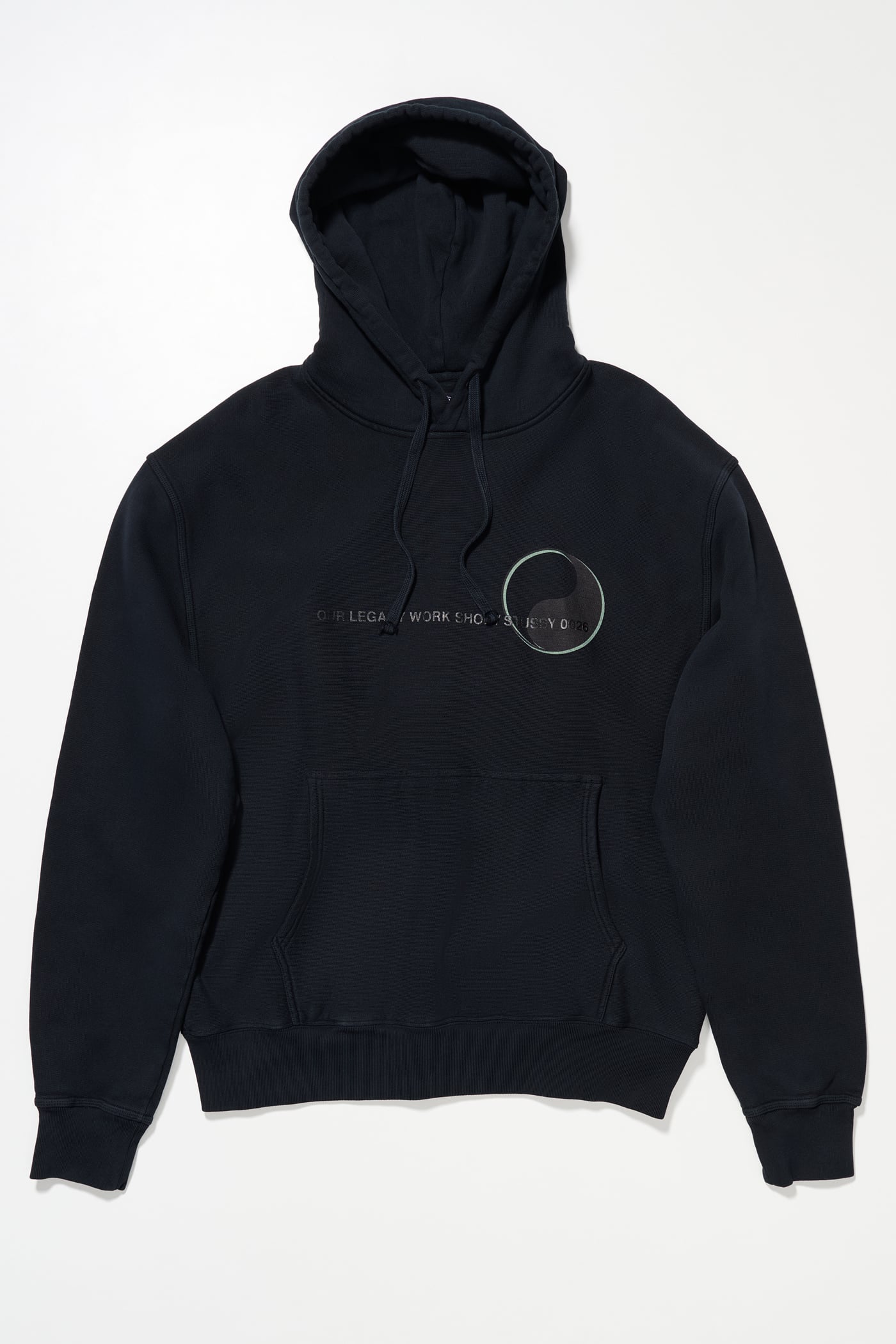 Our Legacy - OL Drop Shadow Pig. Dyed Hood Natural OD Black