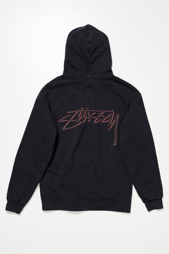 SUICIDEBOYS プルオーバーパーカー　ブラック　スミクロ　L Our Legacy - OL Drop Shadow Pig. Dyed Hood Red OD Black