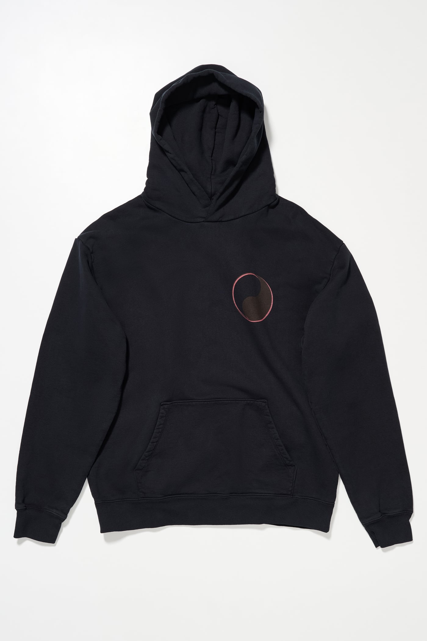 Our Legacy - OL Drop Shadow Pig. Dyed Hood Red OD Black