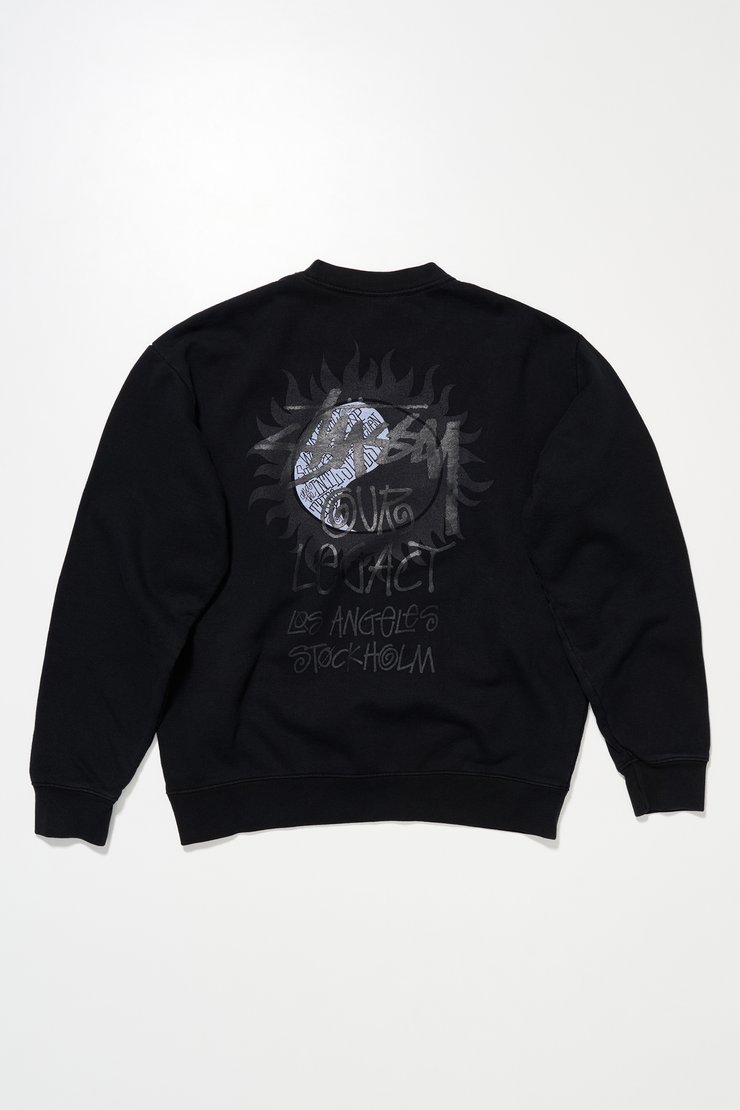Our Legacy - OL Sun Pig. Dyed Crew Overdyed Black