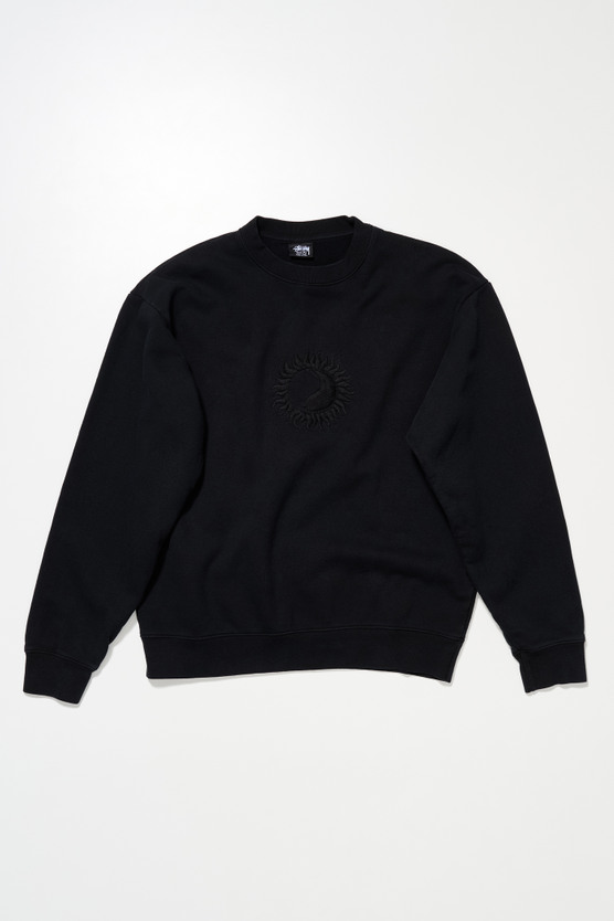トップス OVERDYED STOCK LOGO CREW BLACK L Our Legacy - OL Sun Pig. Dyed Crew Overdyed Black