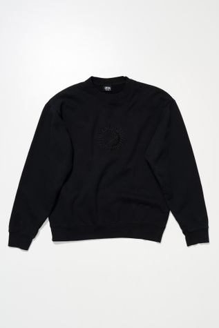 トップス OVERDYED STOCK LOGO CREW BLACK L Our Legacy - OL Sun Pig. Dyed Crew Overdyed Black