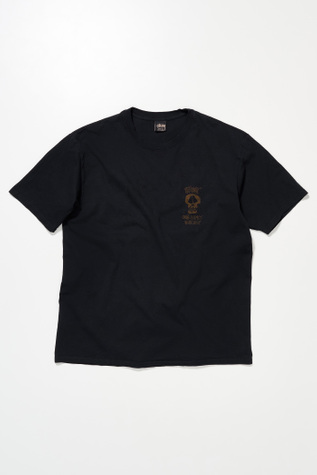 Ol Surf Skull Pig. Dyed Tee Clay OD Black