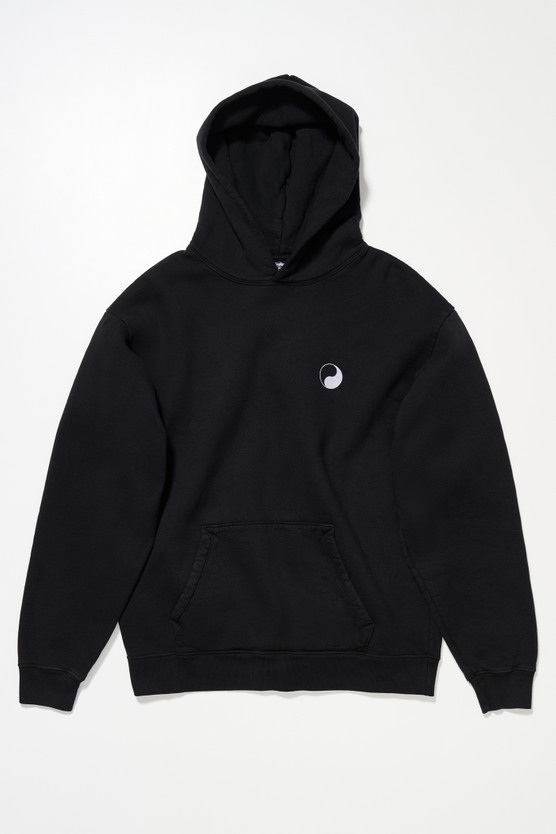 Our Legacy - OL Yin Yang Pig. Dyed Hood Overdyed Black